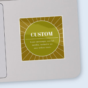 Sticker Unique Modèle de conception modifiable inspiré par