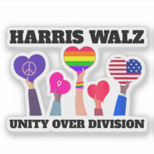 Sticker Unité sur la division Kamala Harris Tim Walz