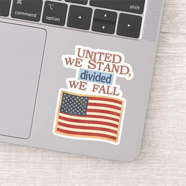 Sticker United We Stand American Flag (Détail)