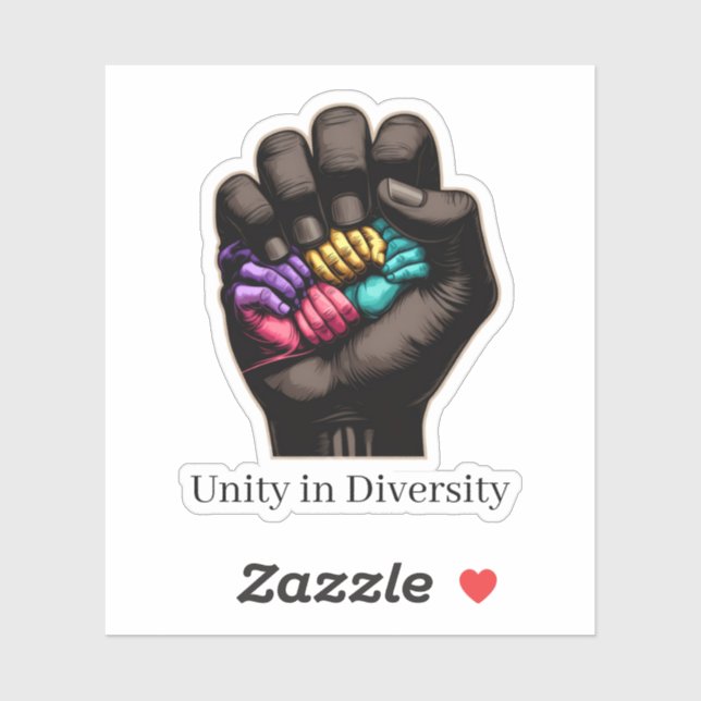 Sticker Unity in Diversity (Feuille)