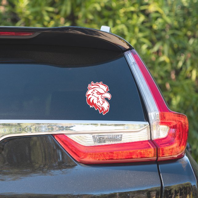 Sticker Université d'État de Jacksonville Gamecocks Red ga (Côté voiture)