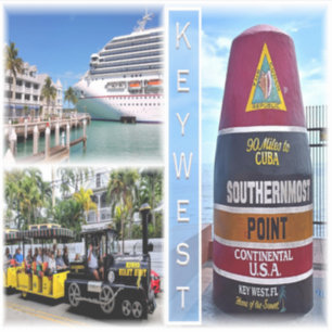 Sticker US Florida - Key West - Southernmost Point Buoy -