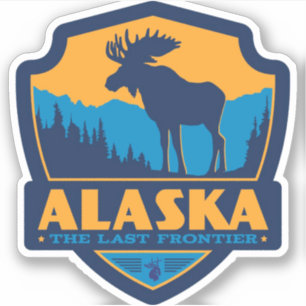 Sticker " USA : 2020/aujourd'hui Alaska - La dernière Fron