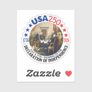 Sticker USA 250 - 1776-2026 - Déclaration d'indépendance