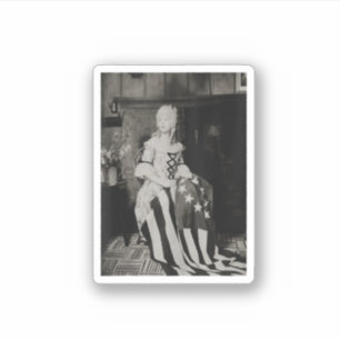 Sticker usa oh mes étoiles 4 juillet hommes femmes drapeau