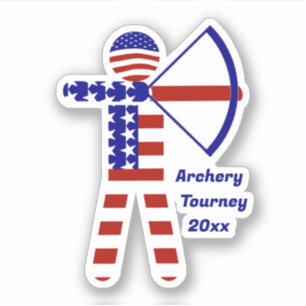 Sticker USA Patriotic ARCHERY