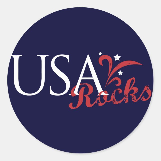 Sticker USA Rocks (Devant)