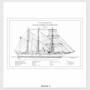Sticker USCGC Alexander Hamilton wix-272 - SBD