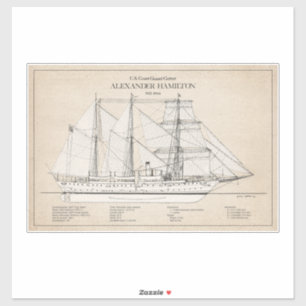 Sticker USCGC Alexander Hamilton wix-272 - SBD