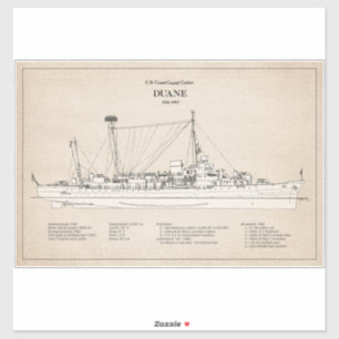 Sticker USCGC Duane wpg-33 - SBD