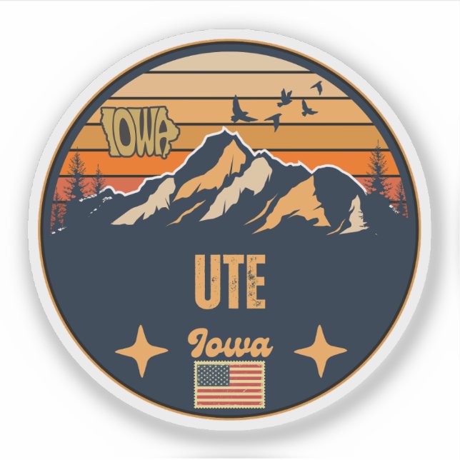 Sticker Ute, Iowa (Devant)