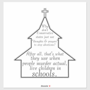 Sticker Utilisation personnalisée "Pensées et prières" pou