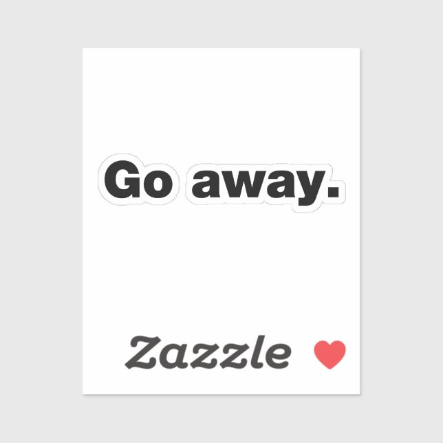 Sticker Va t'en aller (Feuille)