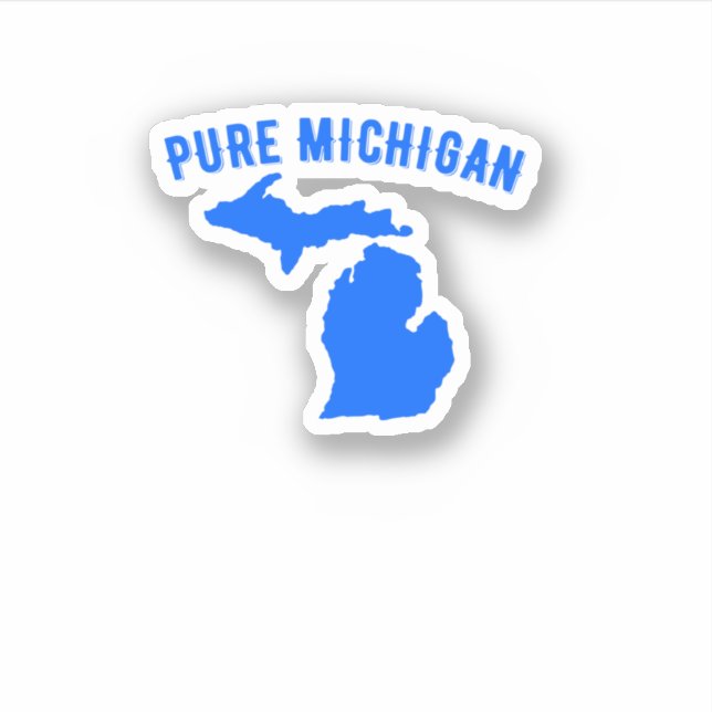 Sticker Vacances Pure Michigan Water Lake Idée cadeau amus (Devant)