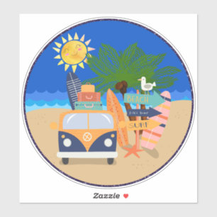 Sticker Vacances tropicales Vacances Plage