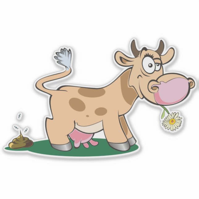 Sticker Vache cabossante (Devant)