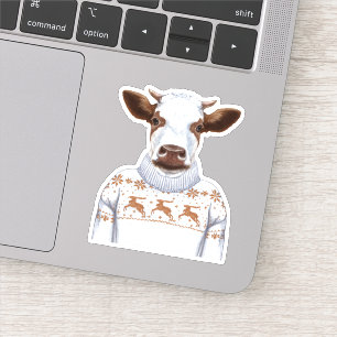 Sticker Vache de Noël