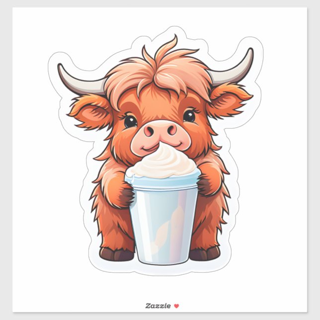 Sticker Vache des Hautes Terres (Feuille)
