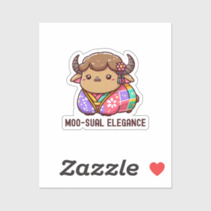 Sticker Vache en élégance dans les Highland