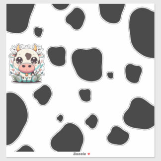 Sticker Vache kawaii mignonne !
