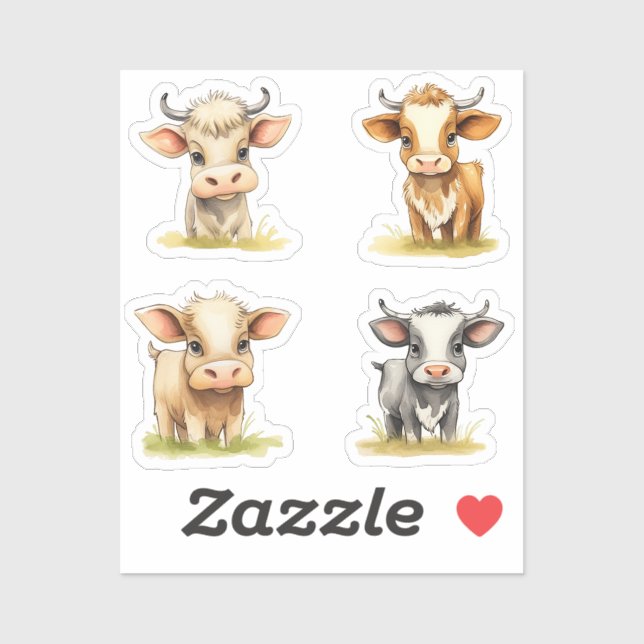 Sticker Vaches mûres (Feuille)