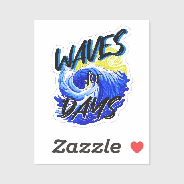 Sticker Vagues Pour Les Jours, Vie De Plage, Ocean Lover A (Feuille)