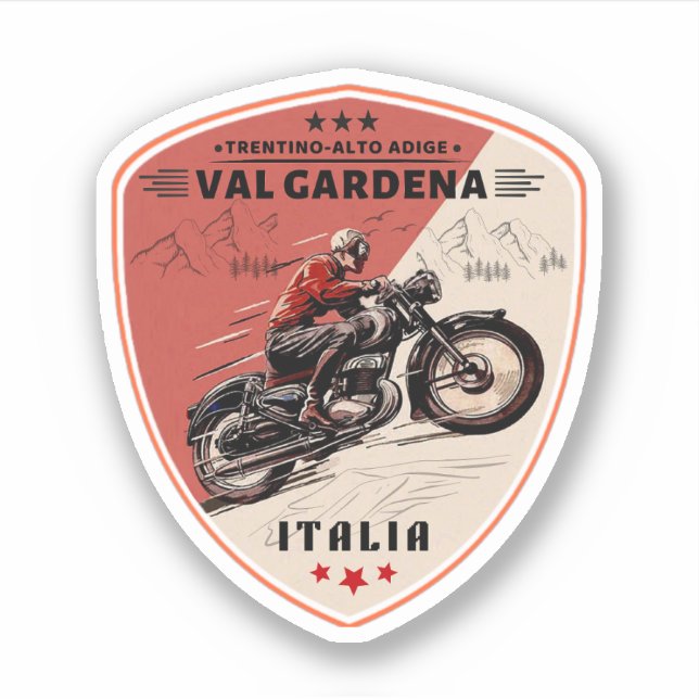 Sticker val gardena circuit moto italien (Devant)