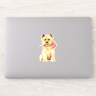 Sticker Valentine Cairn Terrier Vinyl