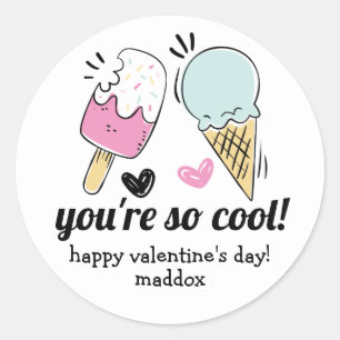 Sticker Valentine Crème de glace