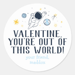 Sticker Valentine hors du monde