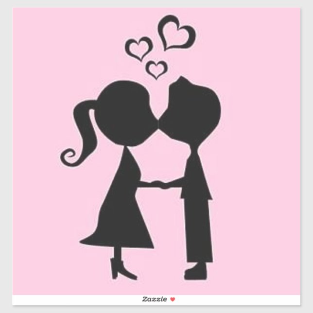 STICKER VALENTINE KISS (Feuille)