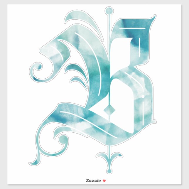 STICKER VALENTINE NOIRE -B- (Feuille)