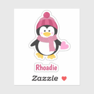 Sticker Valentine Penguin