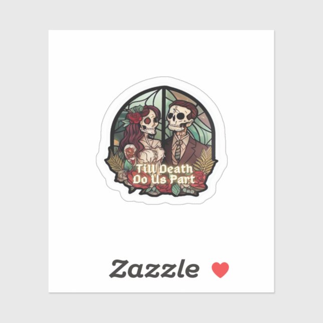 Sticker Valentines Jusqu'À La Mort Faites-Nous Partie Clas (Feuille)