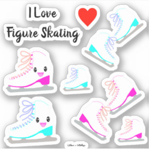 Sticker VALEUR Coupe de patinage sur glace Ajustée rose/b