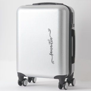 Sticker Valise personnalisée avec signature et nœud mignon