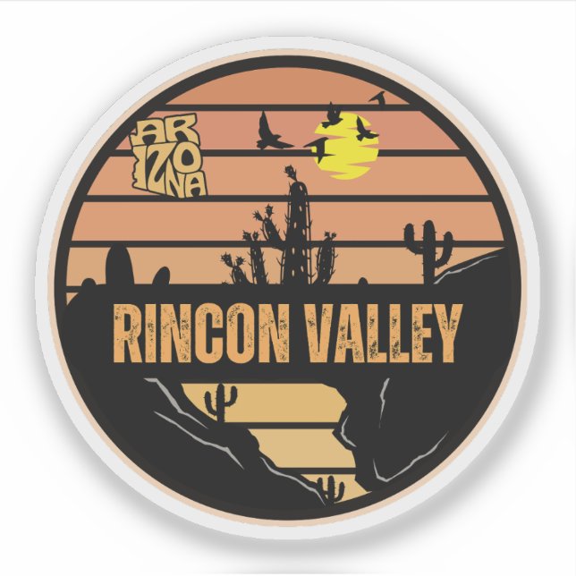Sticker Vallée de Rincon, Arizona (Devant)