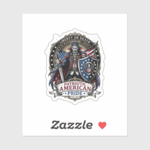 Sticker Vampire Patriotique Liberté Seigneur Horreur Monst