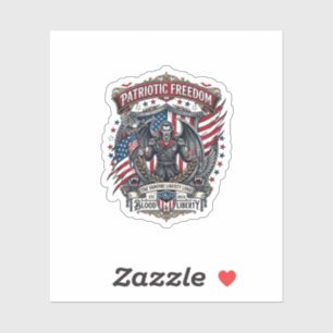Sticker Vampire Patriotique Liberté Seigneur Horreur Monst