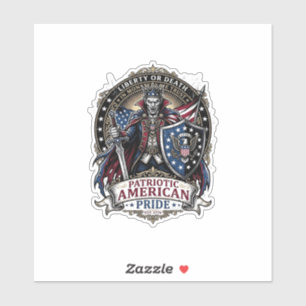 Sticker Vampire Patriotique Liberté Seigneur Horreur Monst