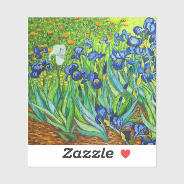 Sticker Van Gogh Irises (Feuille)