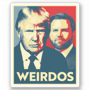 Sticker Vance anti-Trump - Weirdos