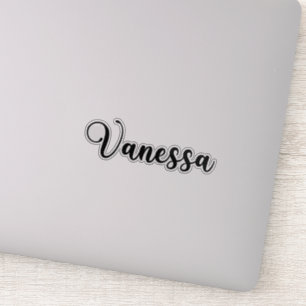 Sticker Vanessa Nom - Calligraphie manuscrite