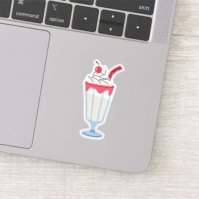Sticker Vanilla Cherry Milkshake (Détail)
