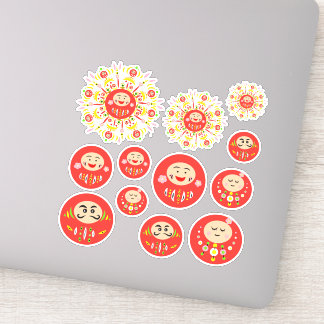 Sticker variété Daruma
