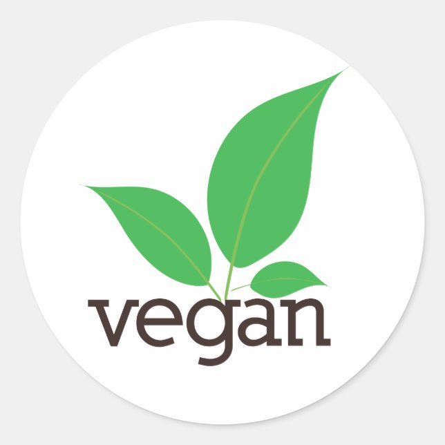 Sticker Vegan Étiquettes (Devant)