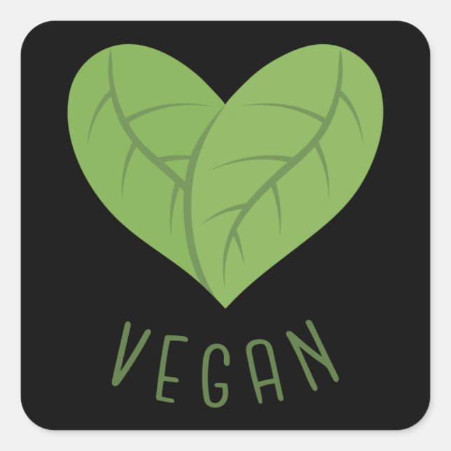 Sticker VEGAN LOVE (Devant)