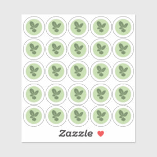 Sticker végétarien 2 couleurs au choix du repas