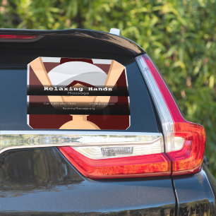 Sticker Véhicule de la société de massage publicité entrep