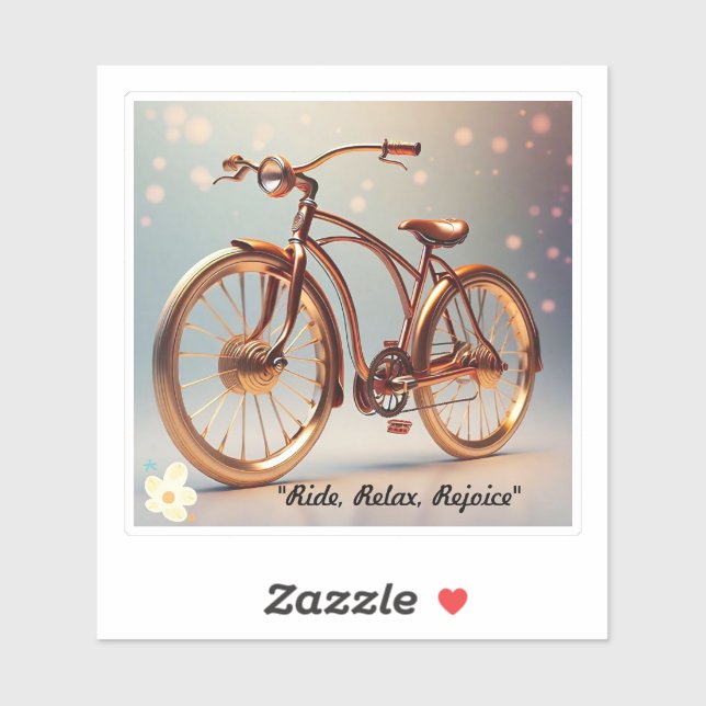 Sticker "Vélo de loisirs" (Feuille)